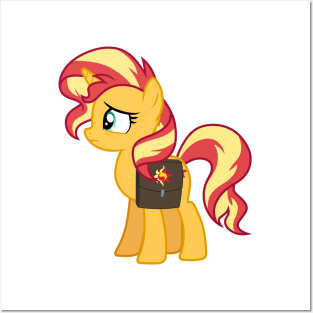 Pony Sunset 3 Posters and Art